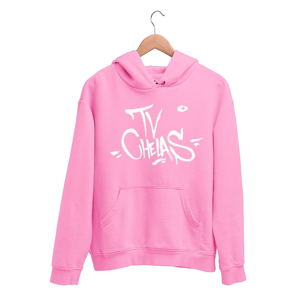Hoodie TV Chelas Bordado Rosa